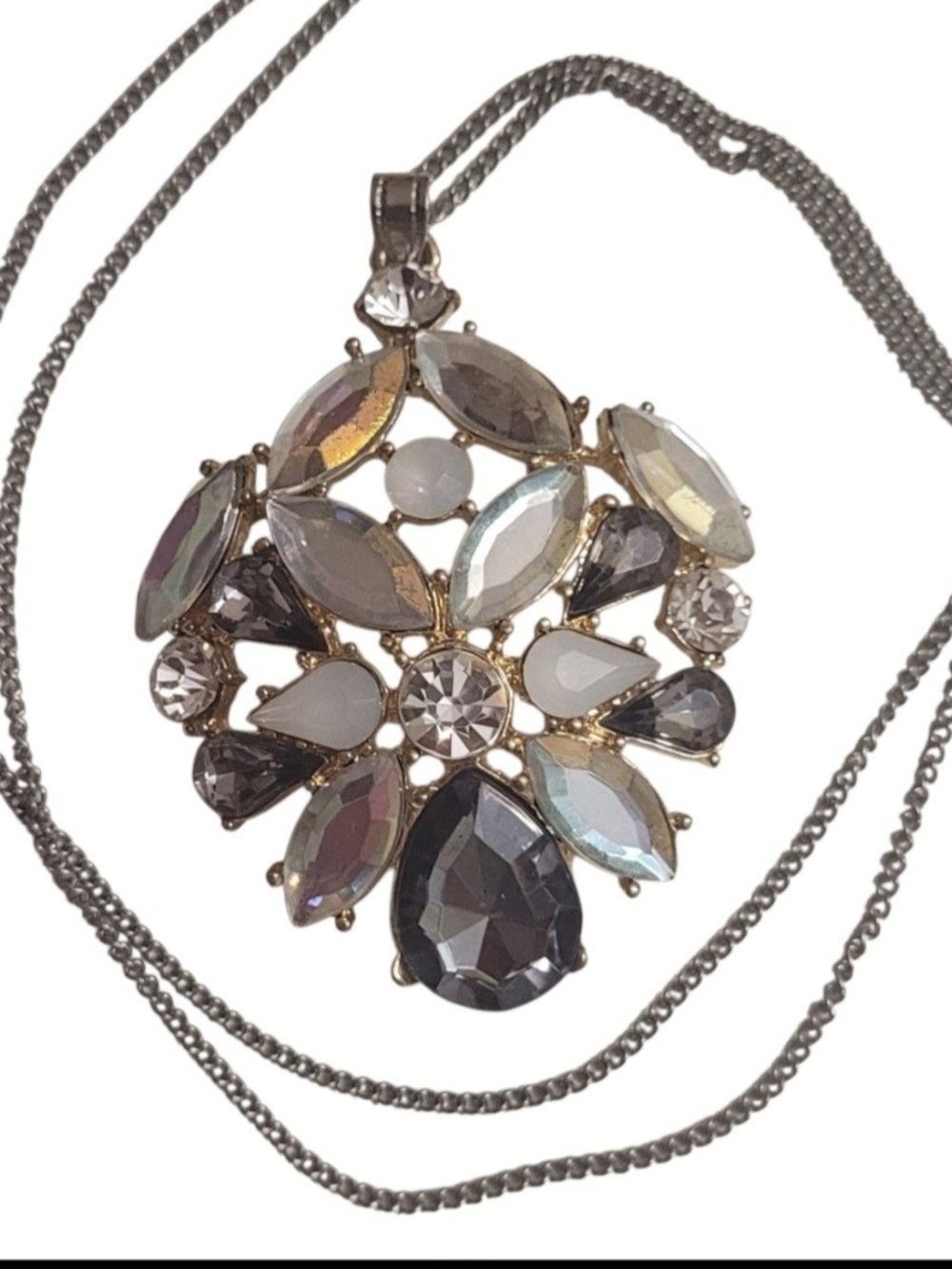 Crystal Floral Pendant